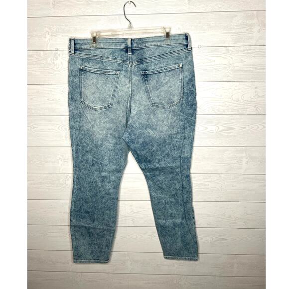 LC Lauren Conrad distressed high rise skinny ankle jeans Size 18S NWT - Picture 2 of 5